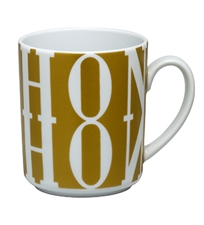 MUG GOLD&WHITE